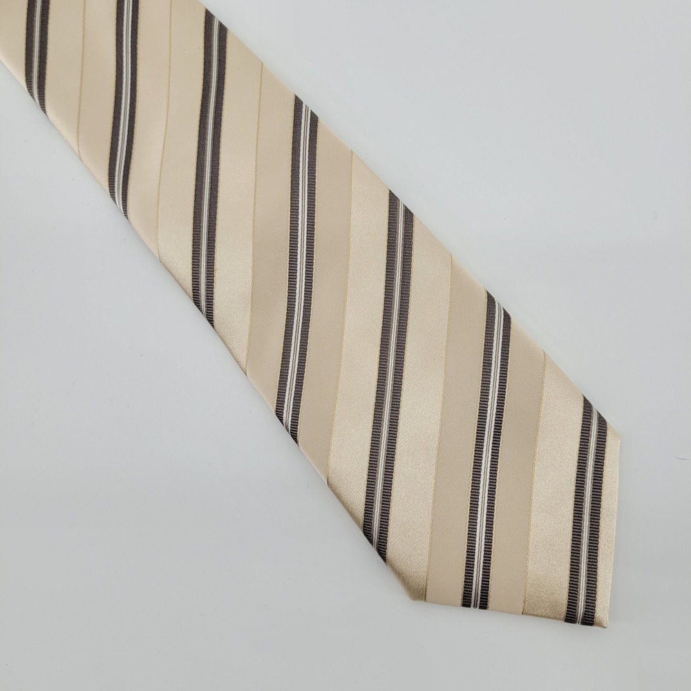 Donald J Trump Signature Collection Silk Striped Necktie Hand Made Mens Formal‎